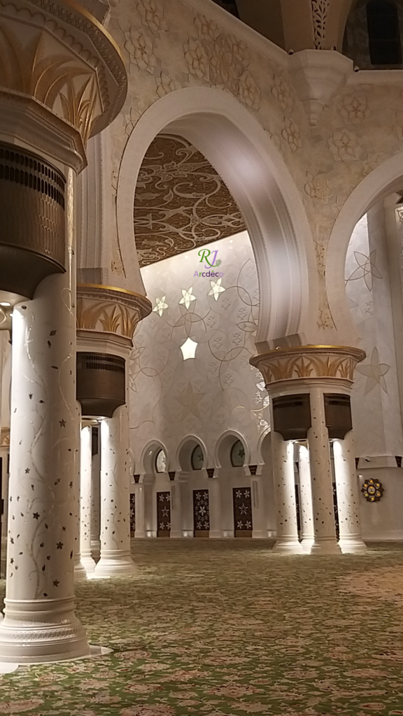 Architectural Evolution of Abu Dhabi grand mosque sheikh zayed4 rj arcdeco
